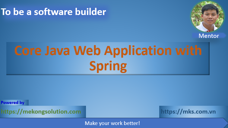 Core Java Web Application with Spring